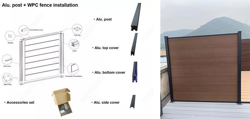 kelai wpc fence,composite fence