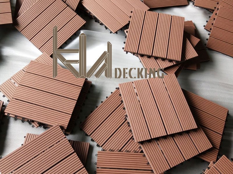KELAI WPC DIY Decking is equipped with exclusive plastic base which makes it easy to be assembled.